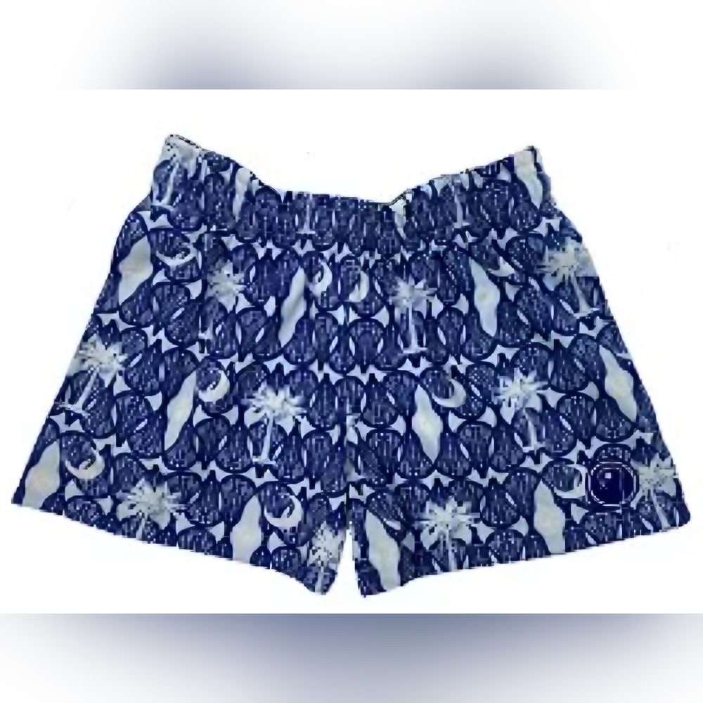 LAX SO HARD Performance Lacrosse Shorts, specifically in the Carolina Flag print